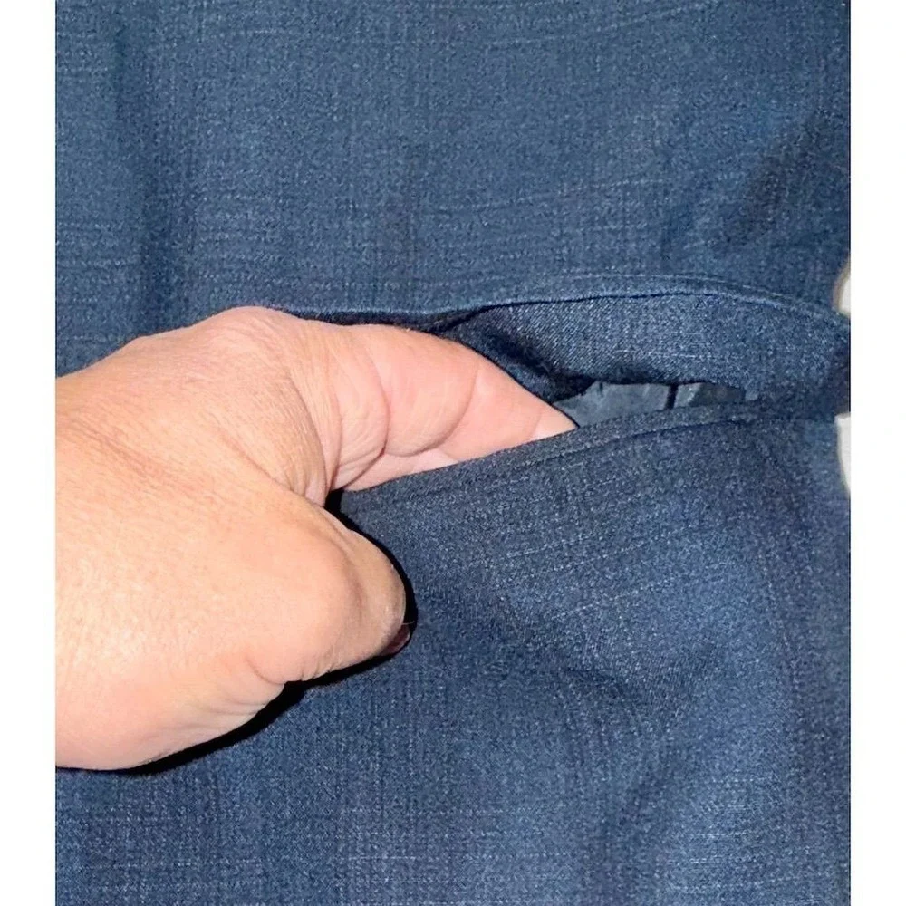Anderson Little VTG Men's Blue‎ Wool Blazer L Old Money Thurston Howell corpcore